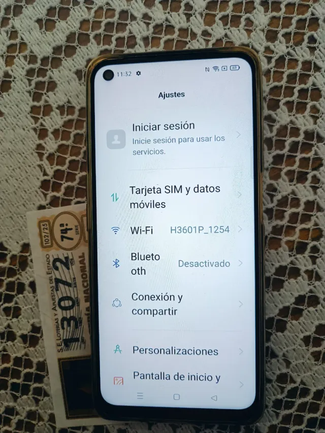 OPPO A52 4GB RAM 64GB Almacenamiento