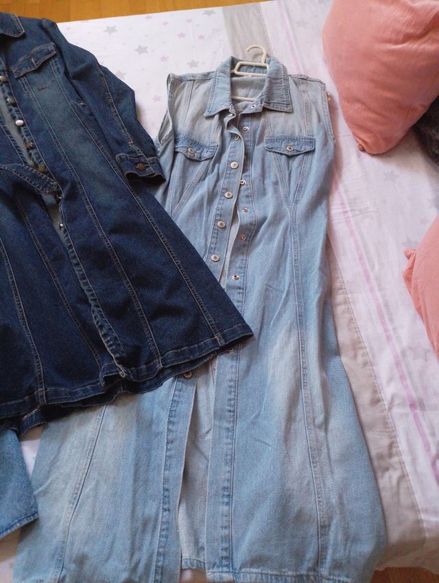 Lote 3 vestidos vaqueros talla S