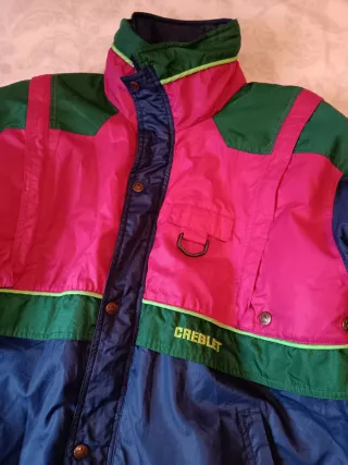 Chaqueta Retro CREBLET Azul, Verde, Rosa