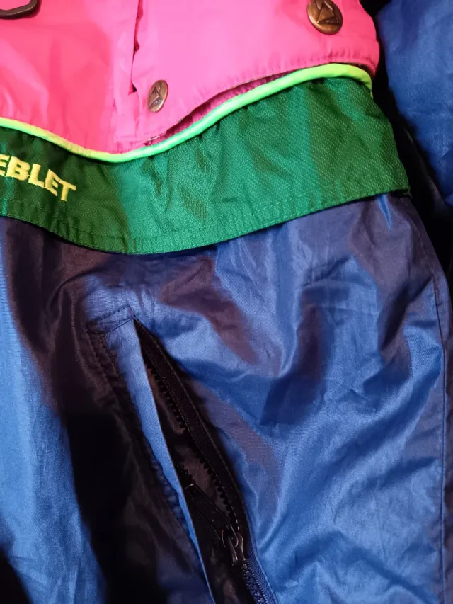 Chaqueta Retro CREBLET Azul, Verde, Rosa