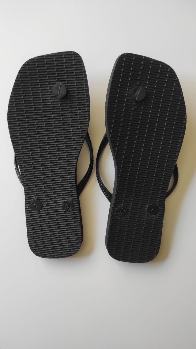 Sandalias Havaianas Negras Talla EUR 37/38, USA 6