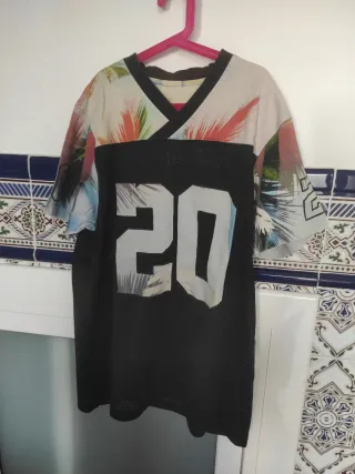 Camiseta New Era Talla L Estampado Palmeras
