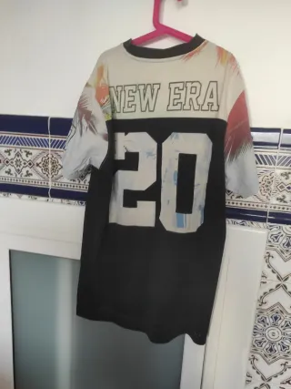 Camiseta New Era Talla L Estampado Palmeras