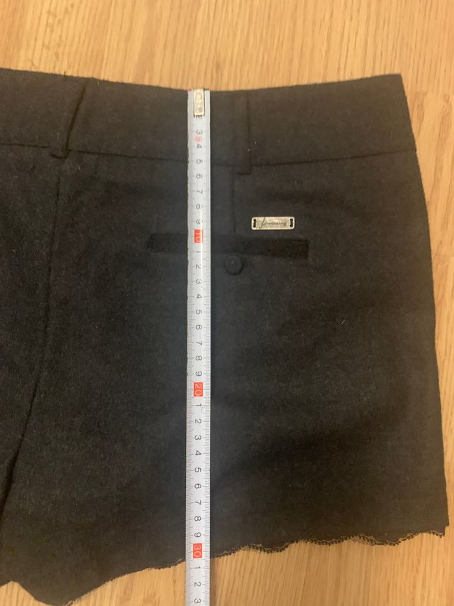 Pantalones cortos mujer negros con encaje