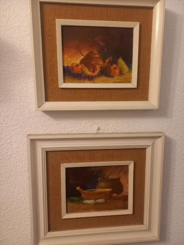 Lote de cuadros antiguos.  Diferentes estilos.