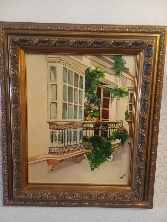 Lote de cuadros antiguos.  Diferentes estilos.