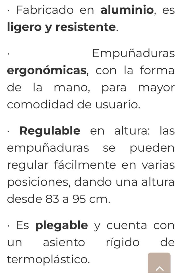 Andador ligero con asiento
FORTA ARA C