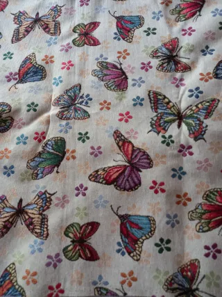 Retal de tela gobelino mariposas 100x140cm