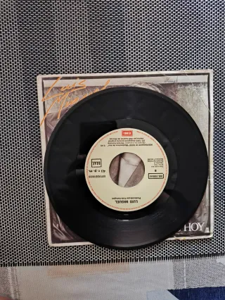 DISCO VINILO SINGLE LUIS MIGUEL MUCHACHOS DE HOY
