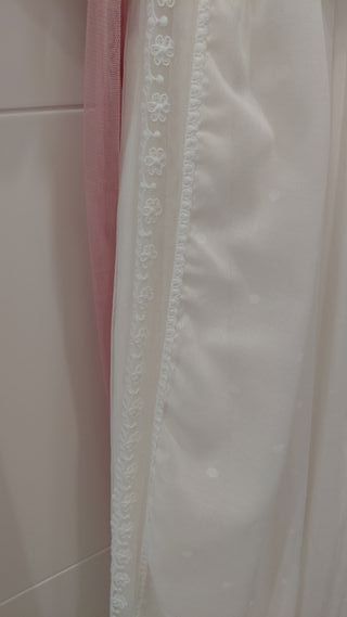 Vestido de Comunión Blanco y Rosa