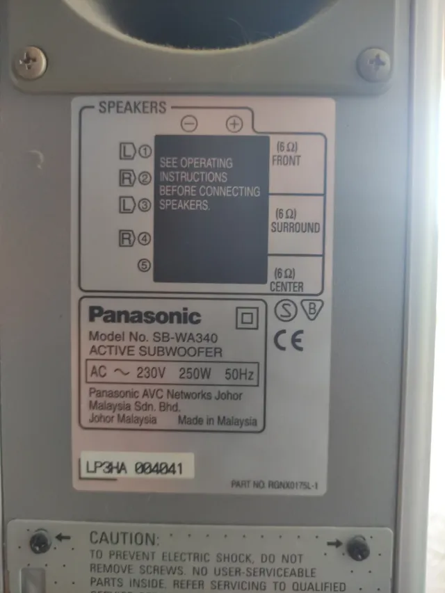 Home Cinema Panasonic Gris Plata