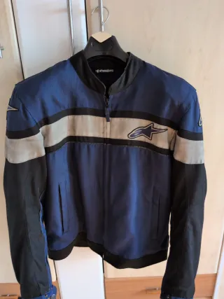 Chaqueta Alpinestars Moto Azul y Negra