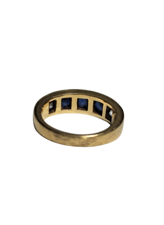 Anillo Oro 18K Zafiros y Brillantes