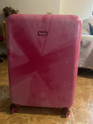 Maleta Pepe Jeans rosa (asas rotas)