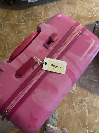 Maleta Pepe Jeans rosa (asas rotas)