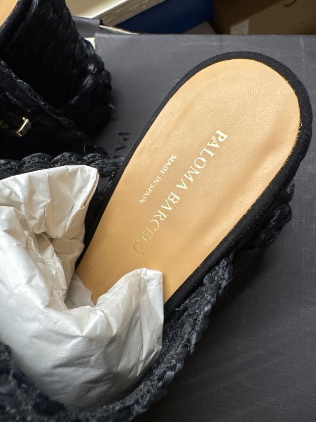 Sandali zeppa neri donna Tg 36