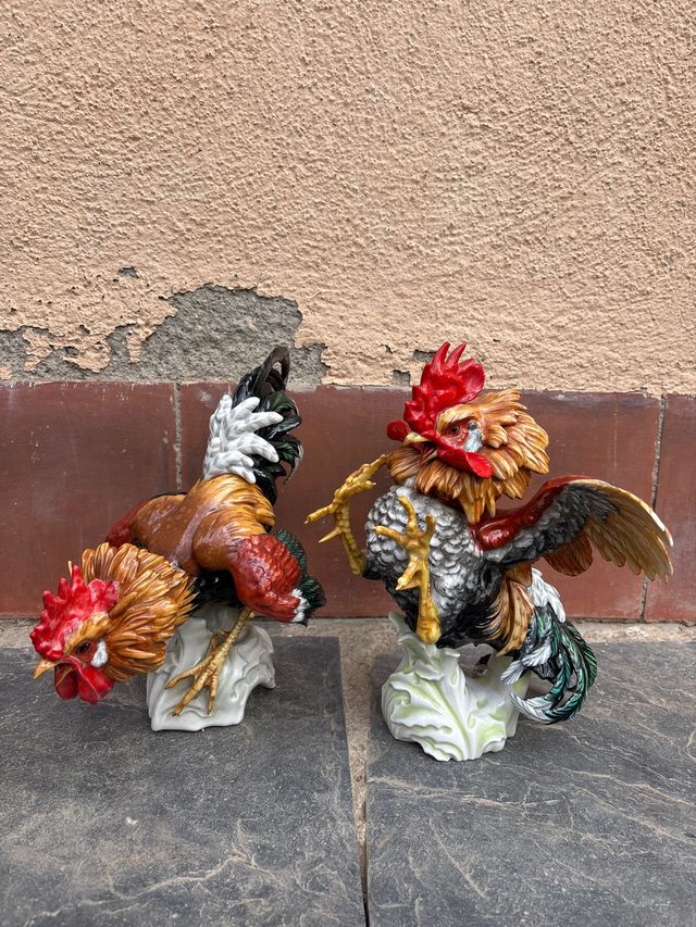 Pareja de gallos Algora