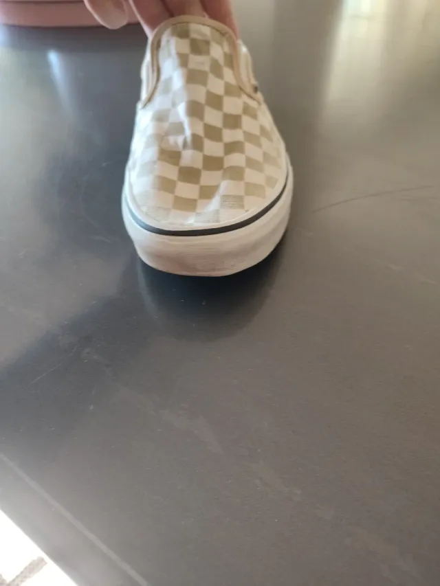 Zapatillas Vans Checkerboard Beige Mujer