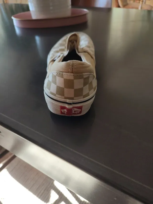 Zapatillas Vans Checkerboard Beige Mujer