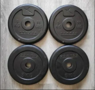 Discos pesas goma 5kg