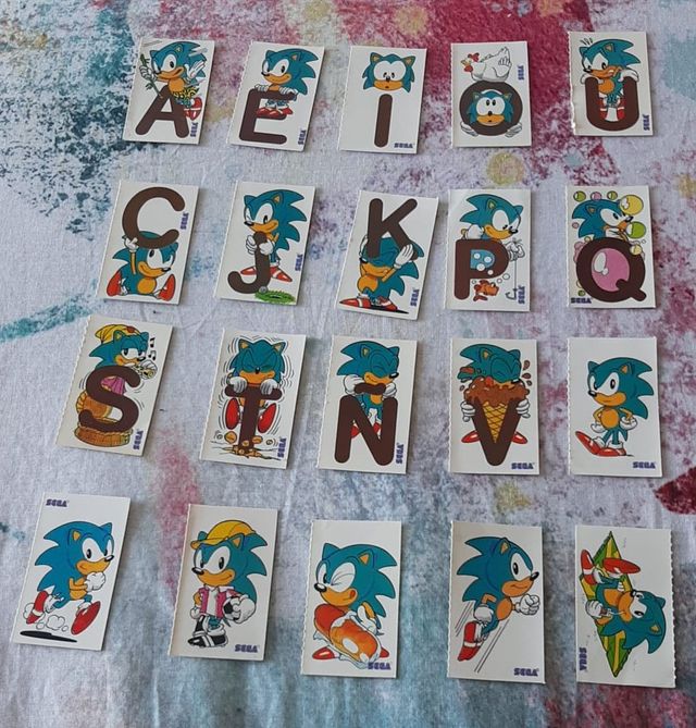 Set di 20 adesivi SEGA Sonic