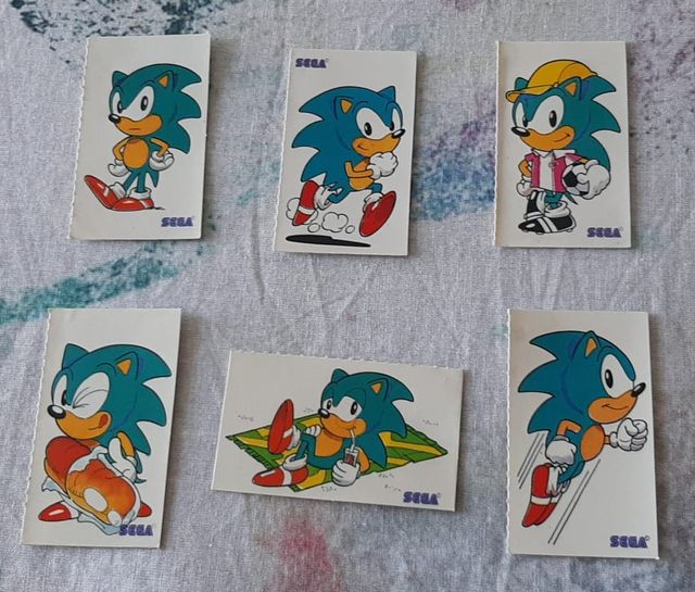Set di 20 adesivi SEGA Sonic