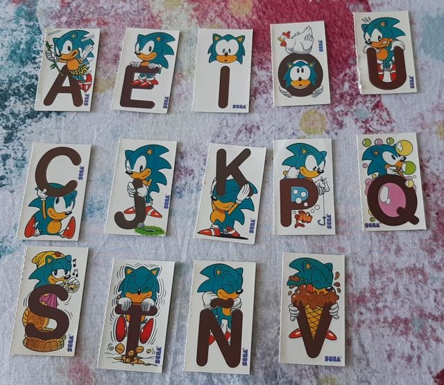 Set di 20 adesivi SEGA Sonic