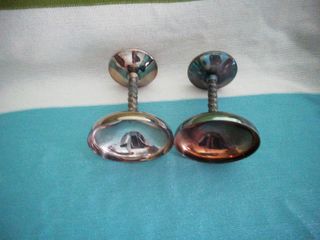 2 Copas de Cóctel Plateadas Decorativas