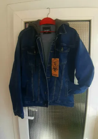 Cazadora tejana con capucha Leox Talla L