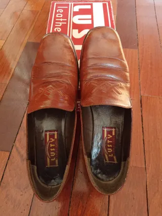 Zapatos de piel marrones Talla 39/40