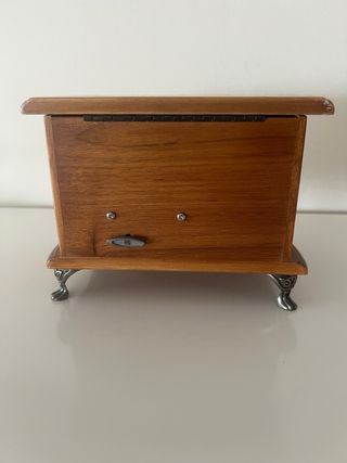 Joyero de madera Vintage con Espejo