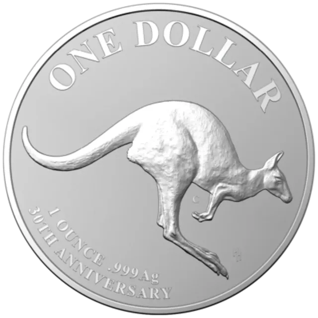 Moneda Plata 1 oz 999 CANGURO 30 Aniversario 2023