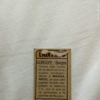 Gorospe (Burgos) LIGA este 77-78