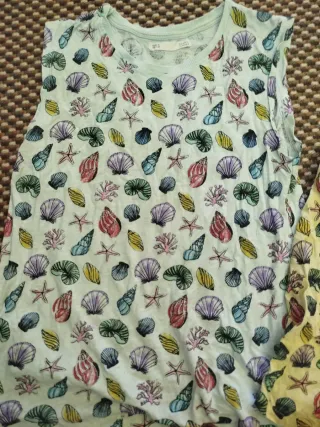 Lote 2 Camisetas Sfera Talla S Estampado Marino