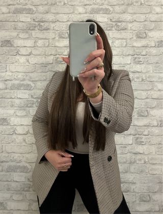 Blazer Cuadros Mango 