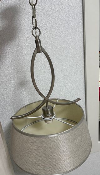 Lámpara de techo colgante tela y metal