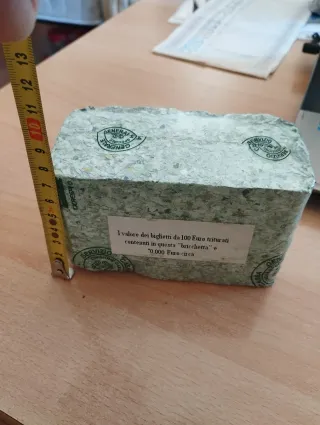Bricchetto 70.000 Euro triturati