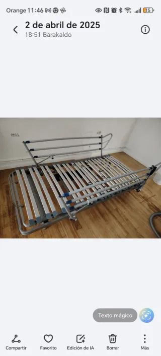 Cama articulada 90cm poco uso
