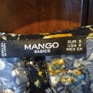 Vestito Mango floreale nero e multicolore