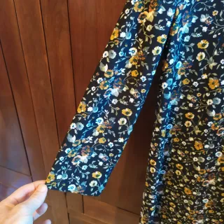Vestito Mango floreale nero e multicolore