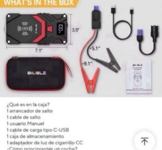 Arrancador BIUBLE Coche/Moto 100%