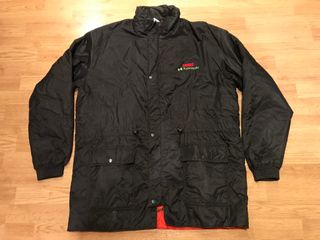 Cazadora Vintage Derbi Kawasaki Negra y Roja