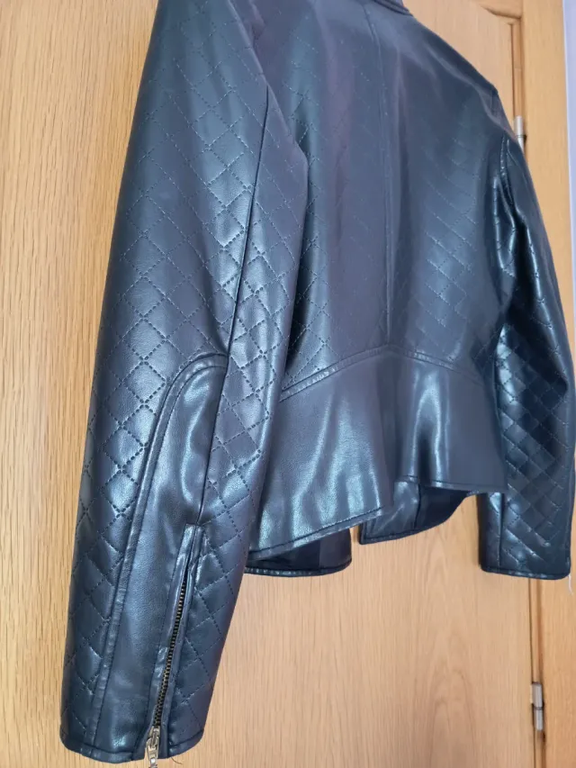 Cazadora Naf Naf Piel Negra Talla 40