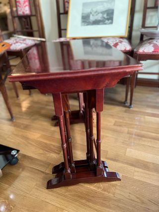 Juego 3 mesas auxiliares madera
