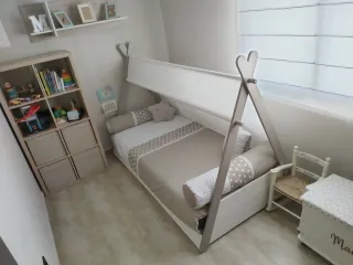 Cama Montessori 90cm con colchón.