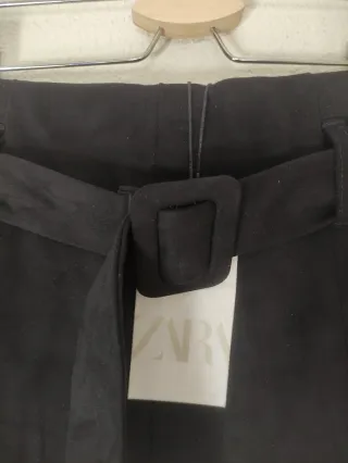 Falda Zara Woman Negra Talla XS