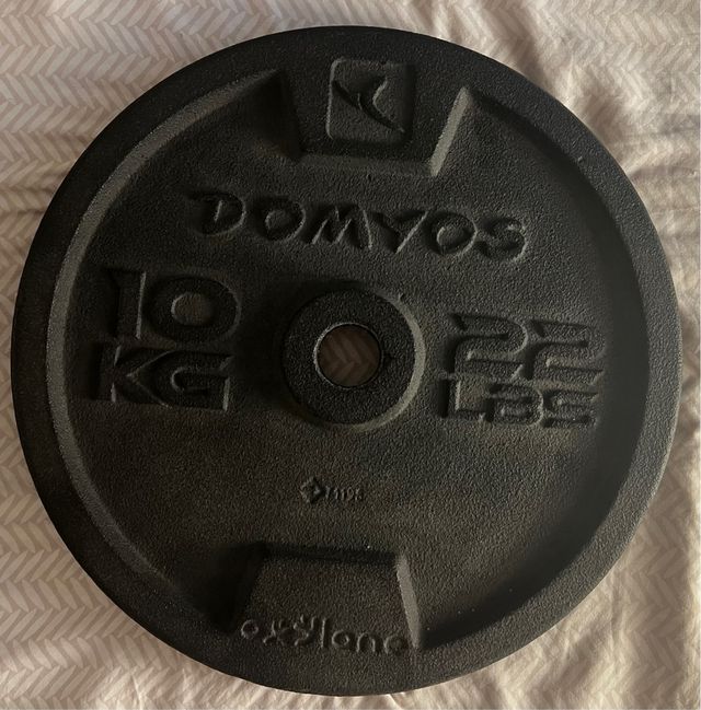 Disco de pesas Domyos 10 kg / 22 lbs