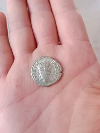 Moneda Antigua Romana Plata