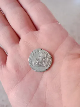 Moneda Antigua Romana Plata
