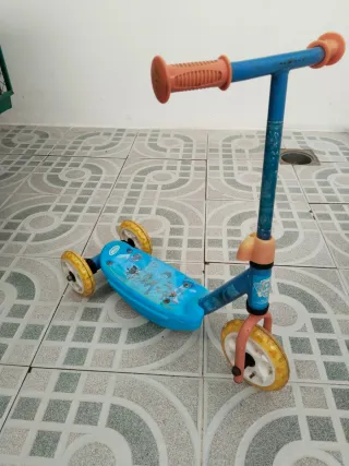 Patinete infantil 3 ruedas azul